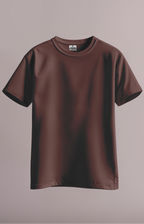 Plain Daily Fit T-Shirt - Coffee Brown