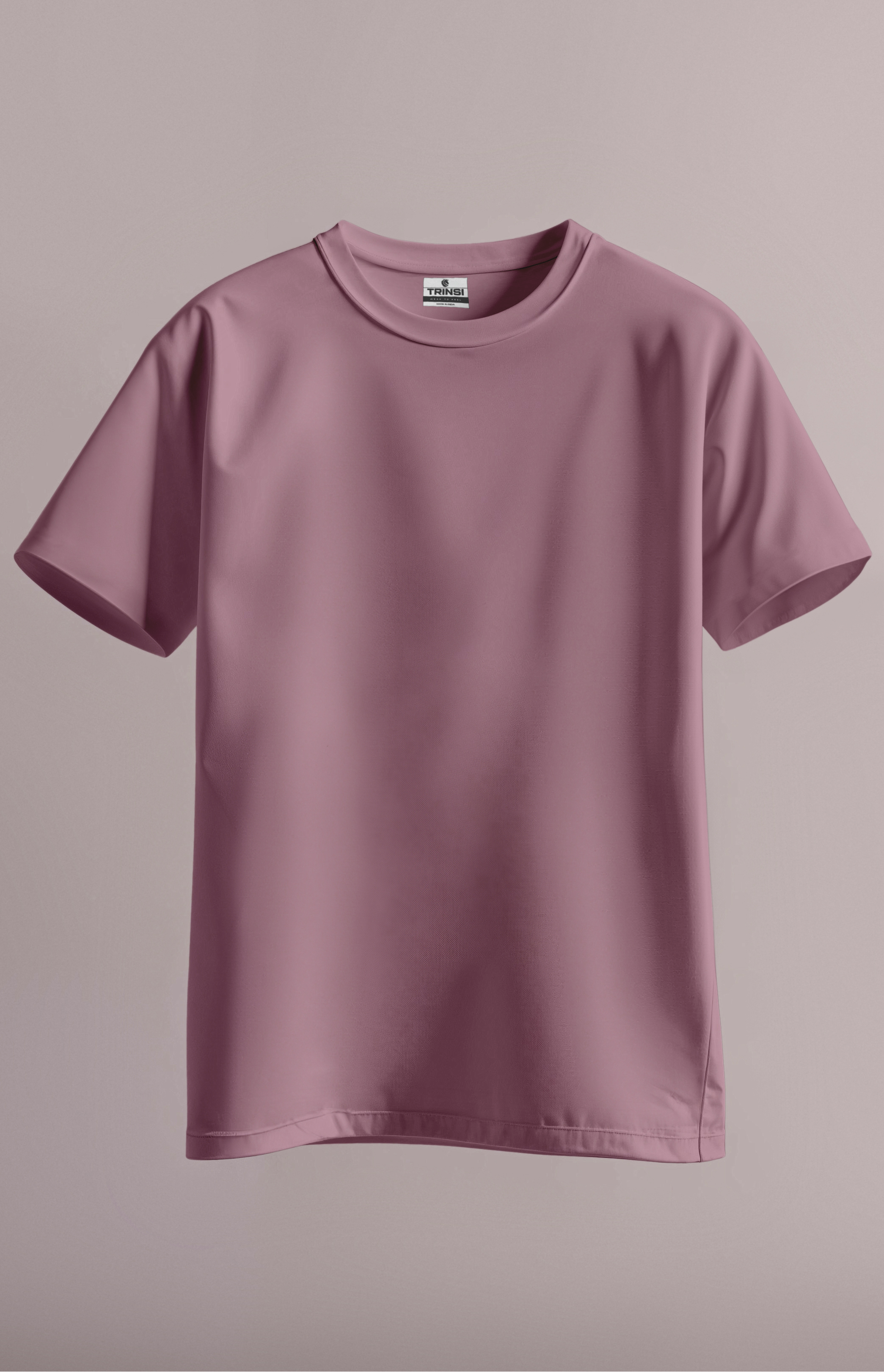Plain Daily Fit T-Shirt - Dusky Pink