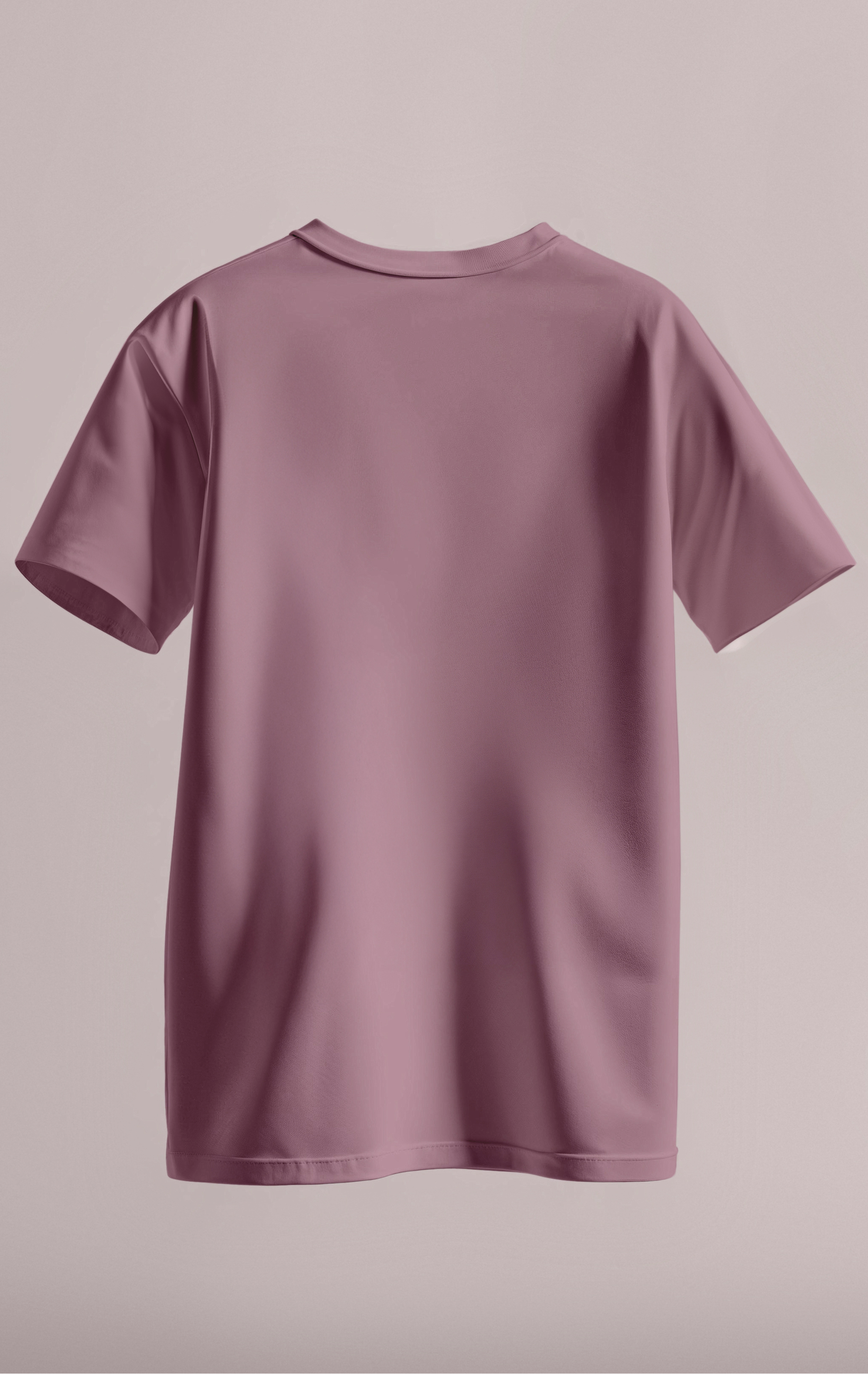 Plain Daily Fit T-Shirt - Dusky Pink