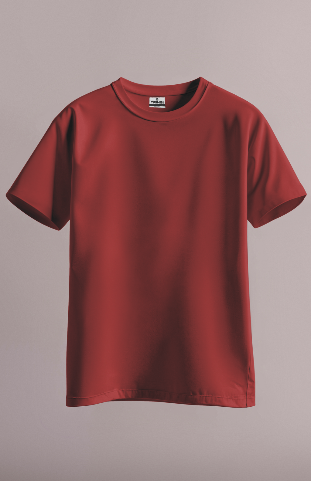 Plain Daily Fit T-Shirt - Maroon