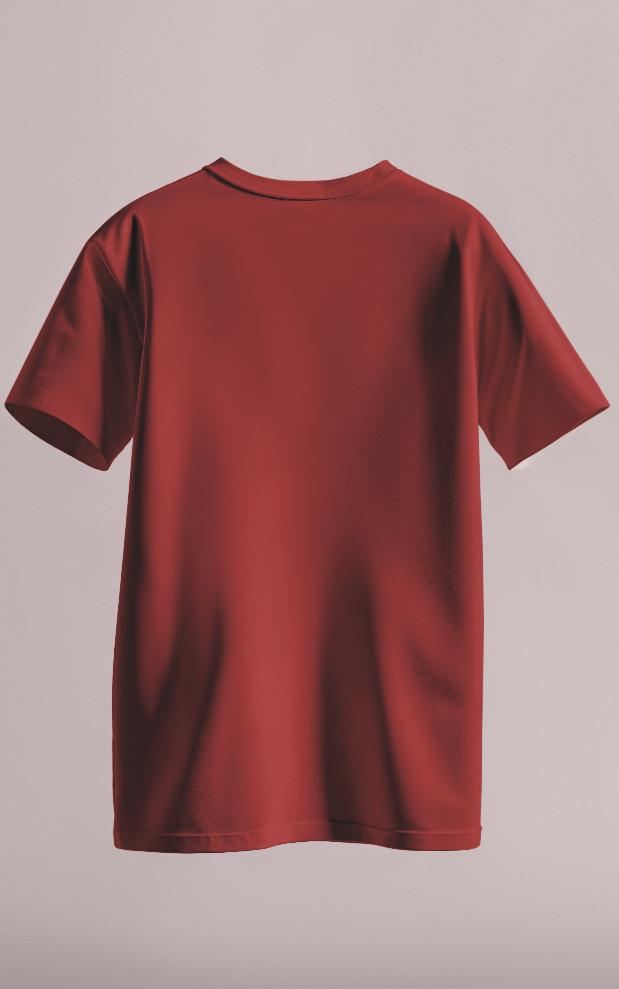 Plain Daily Fit T-Shirt - Maroon