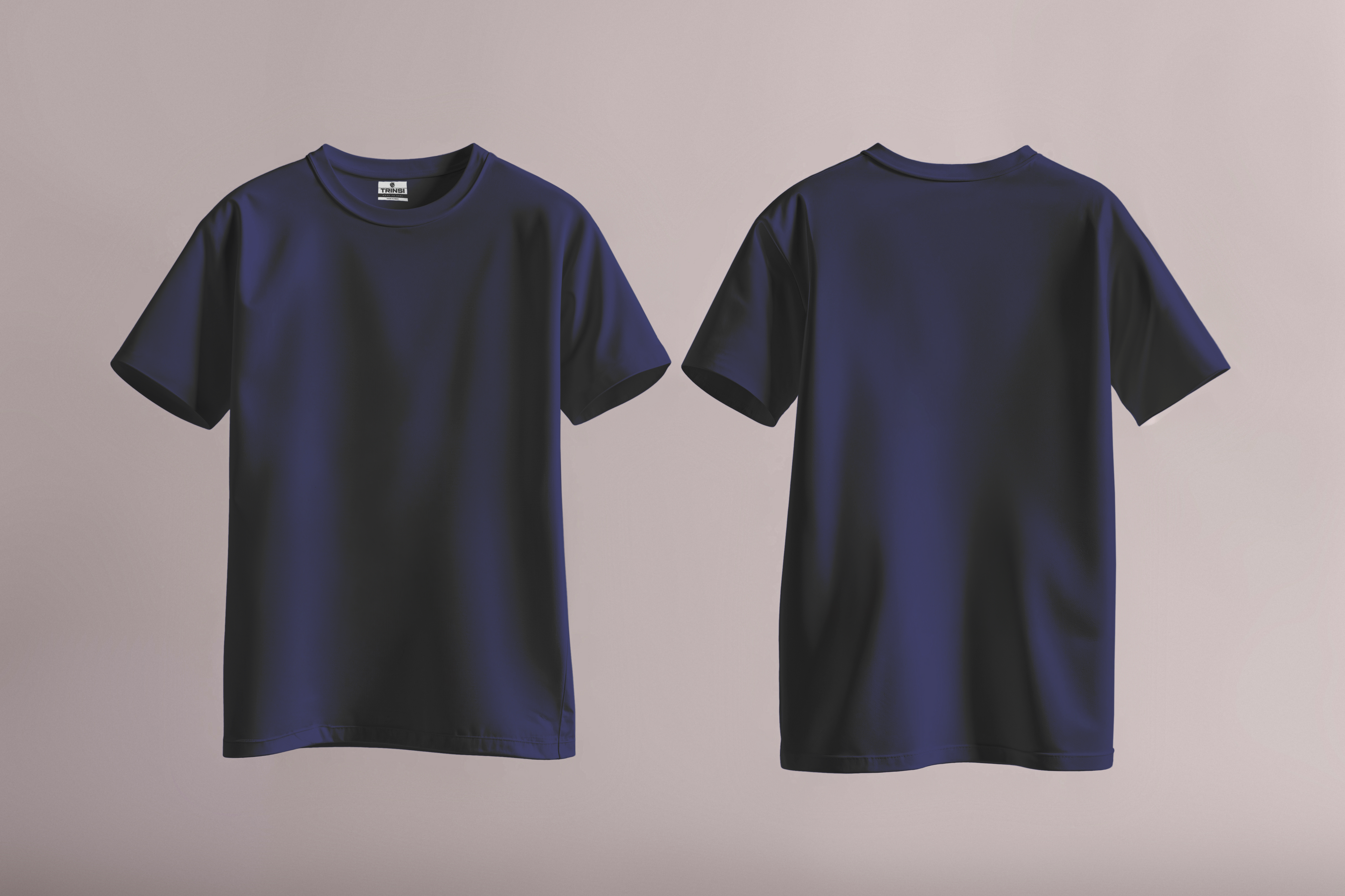 Plain Daily Fit T-Shirt - Navy Blue
