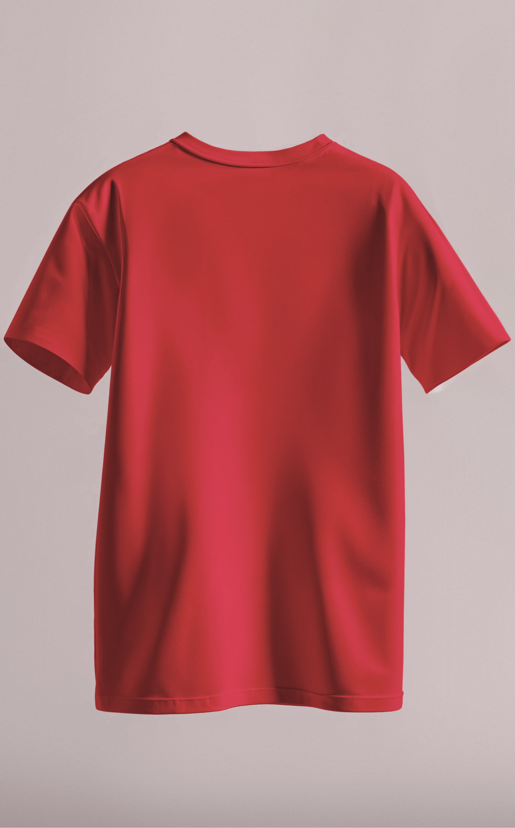 Plain Daily Fit T-Shirt - Red