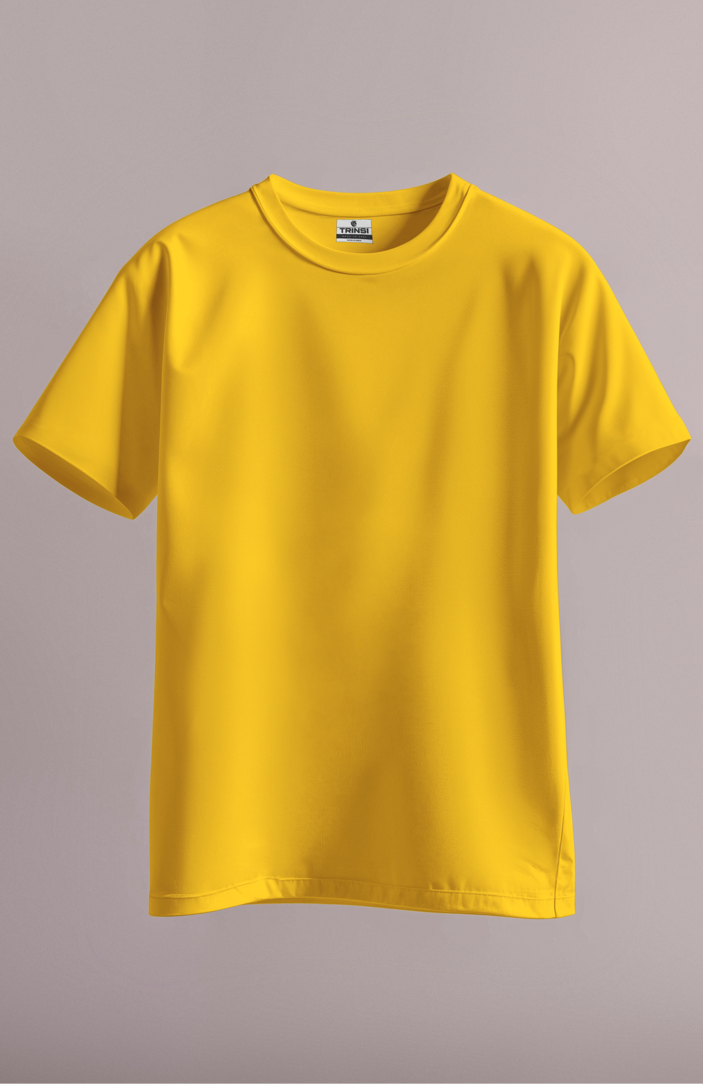 Plain Daily Fit T-Shirt - Yellow