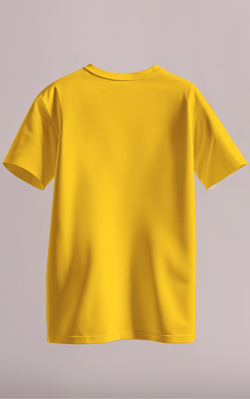 Plain Daily Fit T-Shirt - Yellow